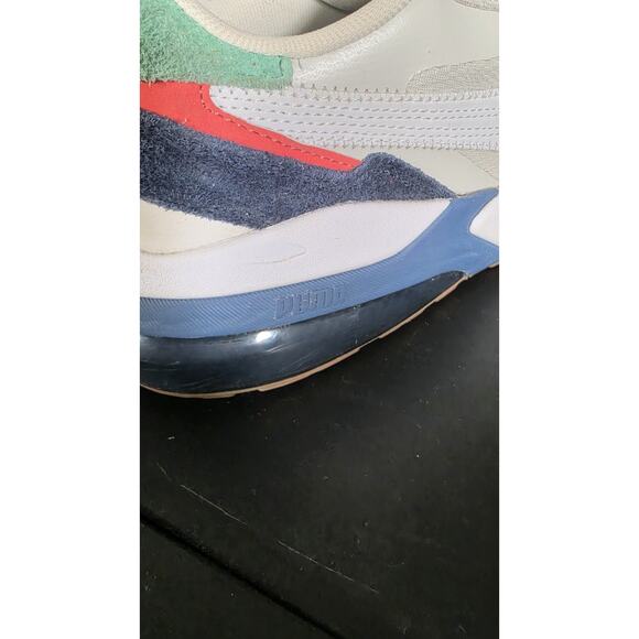 PUMA Mirage Sport White Blue Green Colorblock 397817-02 Men's Athletic Sneakers - Picture 11 of 12